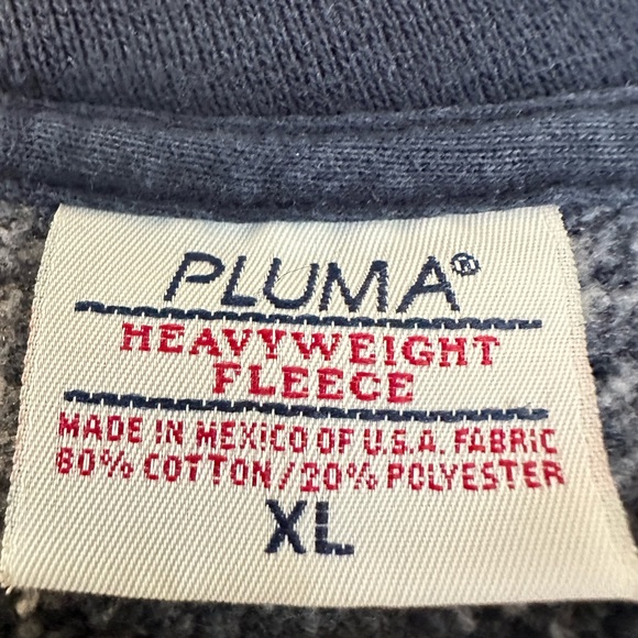 Vintage 90’s Y2K Plain/ Blank Navy Heavyweight Sweater - Picture 2 of 3